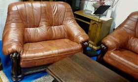 Wypoczynki skórzane 3+2+1 Carmen mają stylowy design i trwałe wykończenie