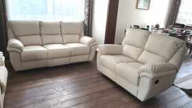 zestaw wypoczynkowy skóra