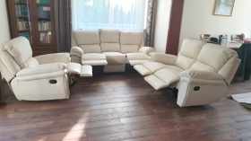 zestaw wypoczynkowy skóra