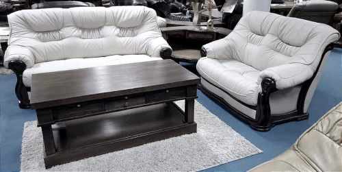 meble ze skóry Oklahoma skóra beżowa