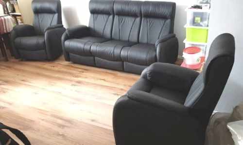 Meble skórzane 3+1+1 skóra