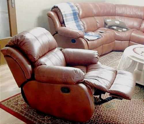 fotel skórzany relax