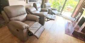 Zestaw wypoczynkowy skórzany