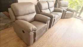 zestaw wypoczynkowy skora