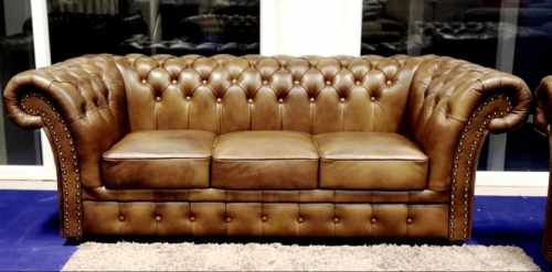 Sofa skórzana Chesterfield