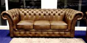 Sofa skórzana Chesterfield