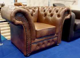 chesterfield meble skórzane