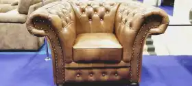 meble skórzane Chesterfield 3+2+1