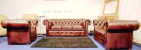 Chesterfield skórzany 3 2 1