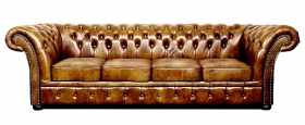 sofa chesterfield skóra naturalna