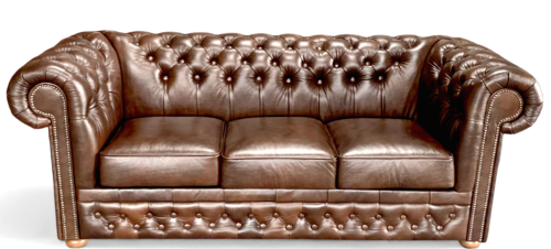 sofa chesterfield skórzana