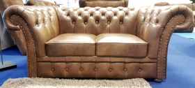 sofa chesterfield skóra