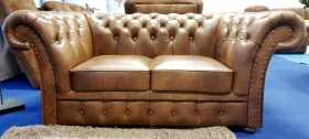 sofa chesterfield skóra