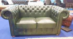 Sofa Chesterfield zielona