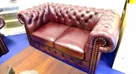 Sofa Chesterfield zielona