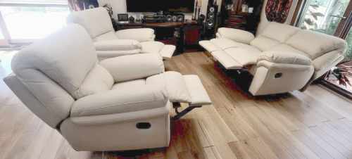 zestaw wypoczynkowy skóra