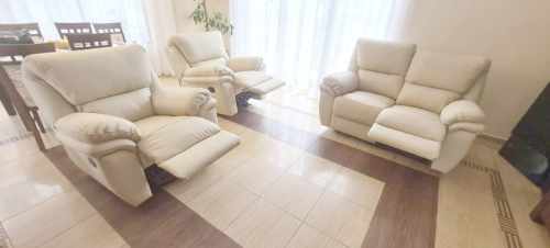 Meble skórzane zestaw 2+1+1