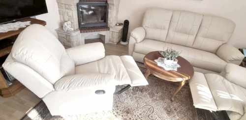 meble skórzane 3+1 relaks