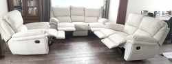 Meble skórzane 3+1+1 Kalifornia Relax Skóra Włoska K100