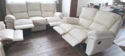 Meble skórzane 3+2 Kalifornia Relax – Włoska Skóra K100