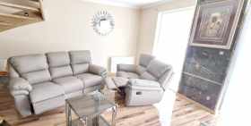 zestaw wypoczynkowy skóra