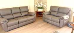Meble skórzane 3+2 Kalifornia Relax – Brązowa Skóra K229