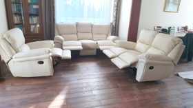 zestaw skórzany 3+1+1