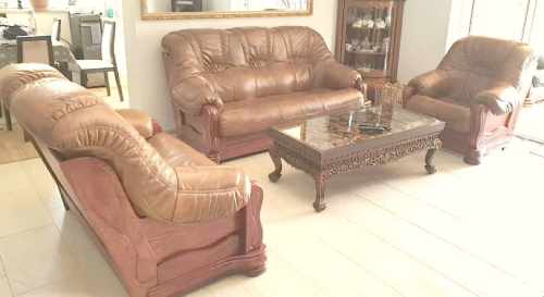 meble ze skóry 3+2+1