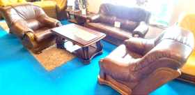 meble skórzane wypoczynkowe 3+1+1