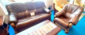 meble skórzane wypoczynkowe 3+1+1