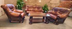 Meble skórzane 3+2+1
