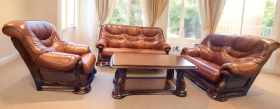 Meble skórzane 3+2+1