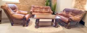 Meble skórzane 3+2+1