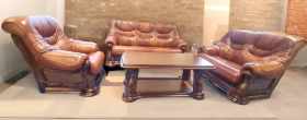 Meble skórzane 3+2+1