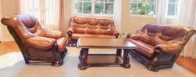 Meble skórzane 3+2+1