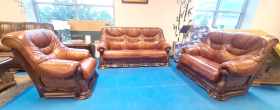 Meble skórzane 3+2+1