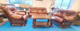 Meble skórzane 3+2+1