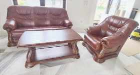 meble ze skóry zestaw