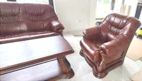 meble ze skóry zestaw