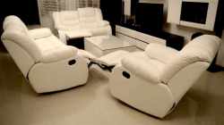 Zestaw skórzany 3+2+1 relaks Dubaj skóra k100