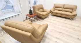 zestaw wypoczynkowy skóra