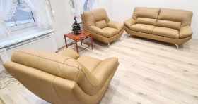 zestaw wypoczynkowy skóra