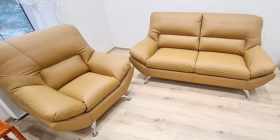 zestaw wypoczynkowy skóra