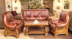 wypoczynkowy skórzany komplet 3+1+1 Ventura S42