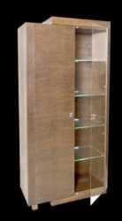 Kredens Witryna Wulkano Wysoka Komoda Dębowa z Szybą