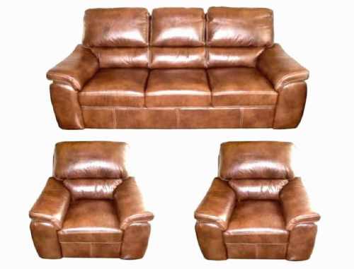 Meble skórzane 3+1+1