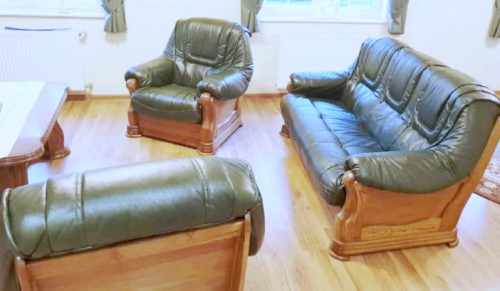 meble skórzane 3+1+1