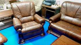 zestaw skórzany 3+2+1