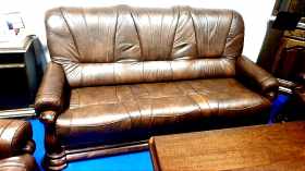 zestaw skórzany 3+2+1