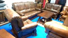 zestaw skórzany 3+2+1